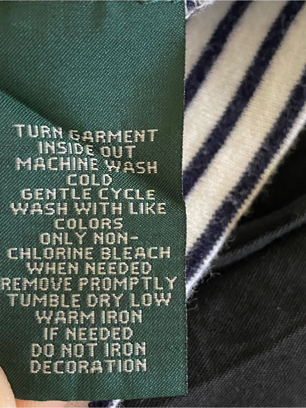 Lauren Ralph Lauren Striped Elbow Patch Top L Equestrian Preppy Old Money - Picture 8 of 9